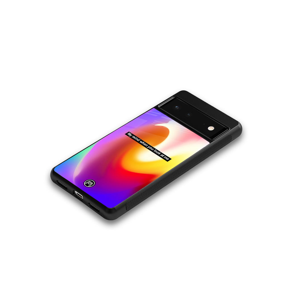 when you look at me back phone cover | glass case for google pixel 6
