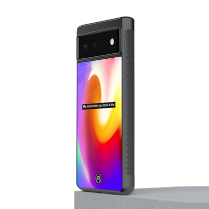 when you look at me back phone cover | glass case for google pixel 6
