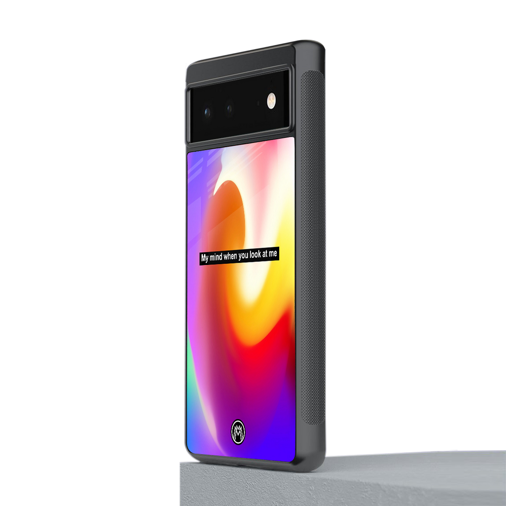 when you look at me back phone cover | glass case for Google Pixel 6A