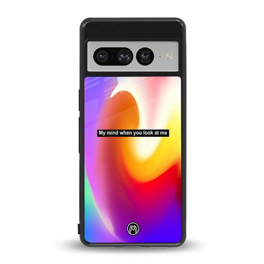 when you look at me back phone cover | glass case for google pixel 7 pro