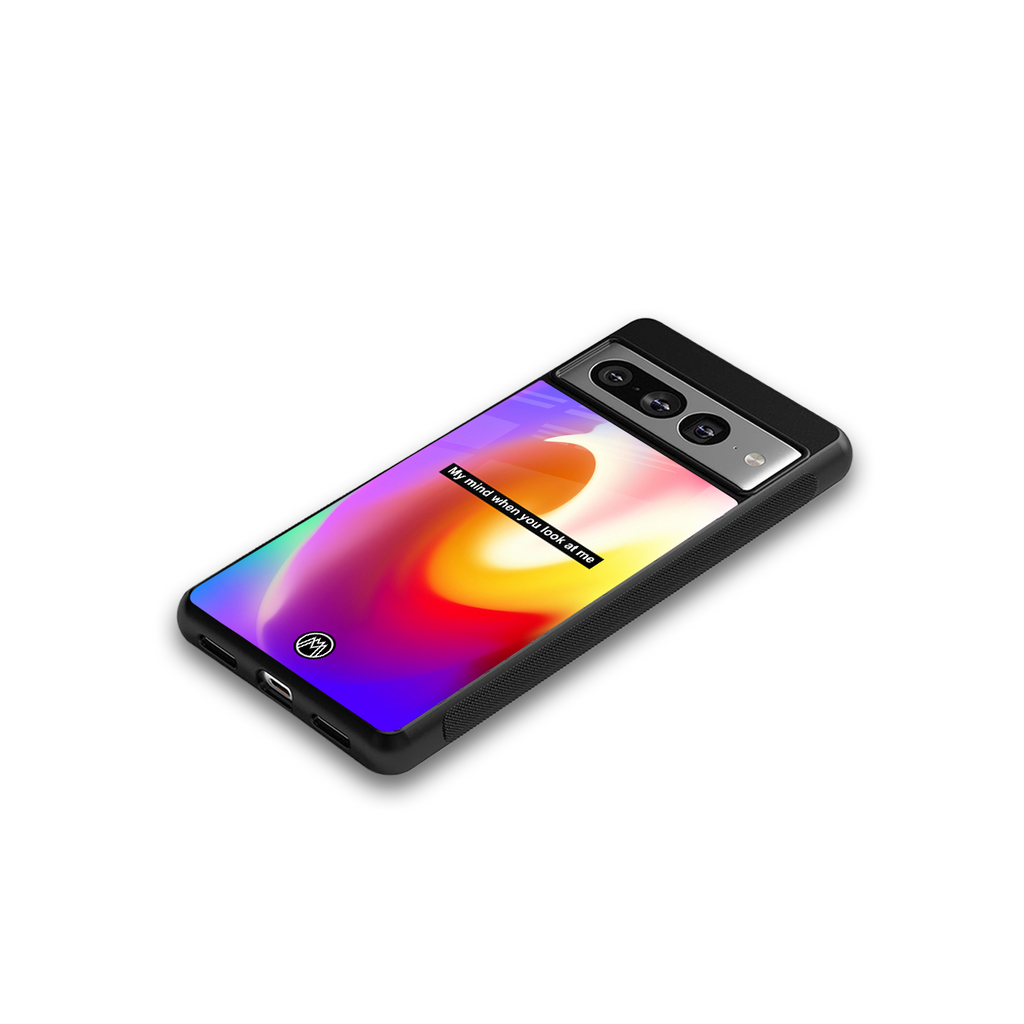 when you look at me back phone cover | glass case for google pixel 7 pro
