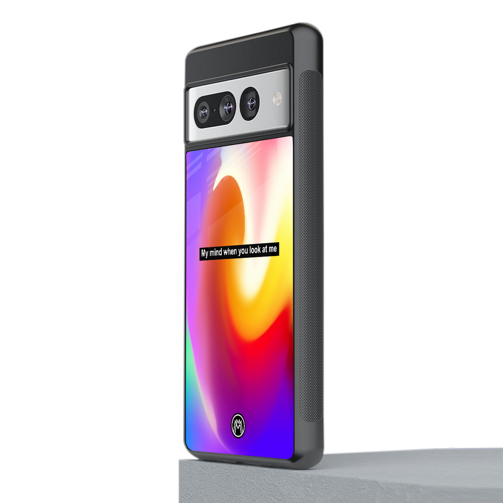 when you look at me back phone cover | glass case for google pixel 7 pro