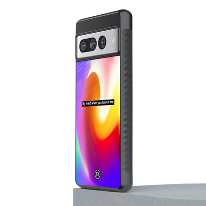 when you look at me back phone cover | glass case for google pixel 7 pro