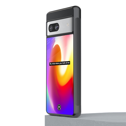 when you look at me back phone cover | glass case for Google Pixel 7A