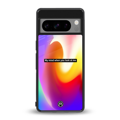 when you look at me back phone cover | glass case for google pixel 8 pro