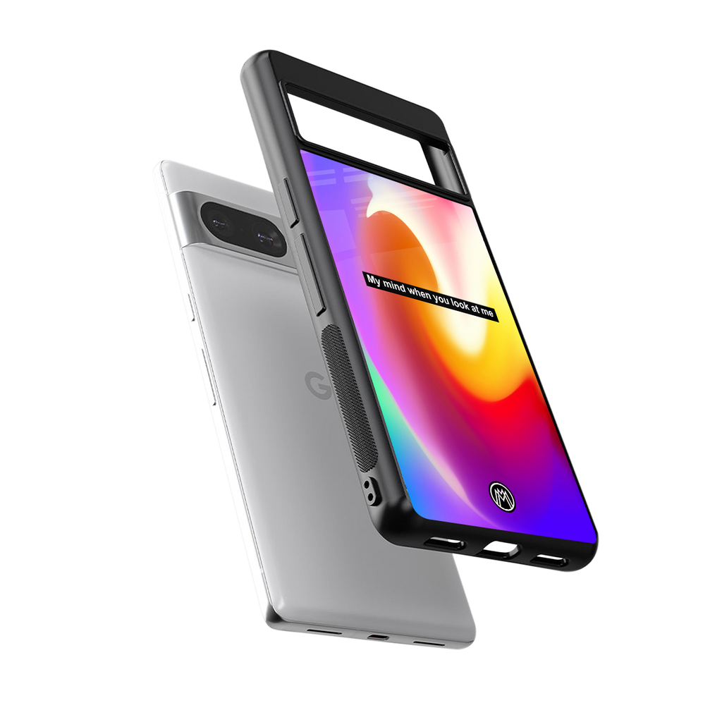 when you look at me back phone cover | glass case for Google Pixel 8