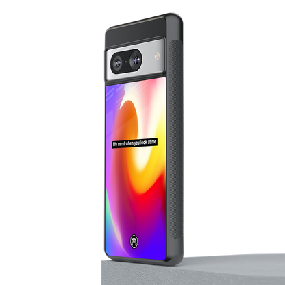 when you look at me back phone cover | glass case for Google Pixel 8