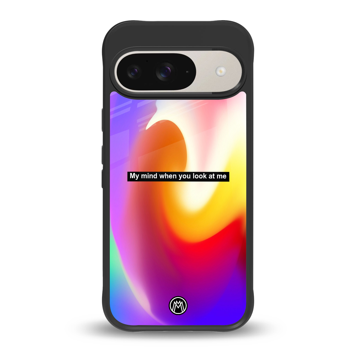 when you look at me back phone cover | glass case for google pixel 9
