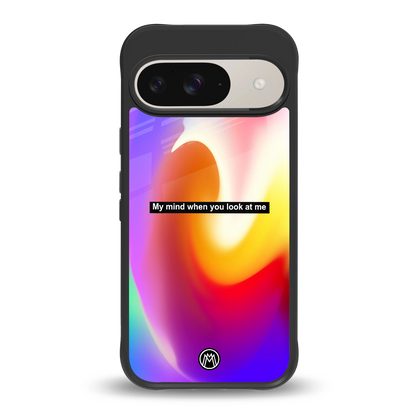 when you look at me back phone cover | glass case for google pixel 9