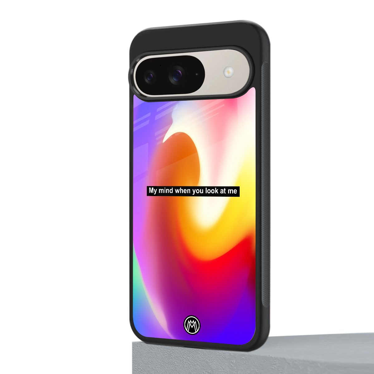 when you look at me back phone cover | glass case for google pixel 9