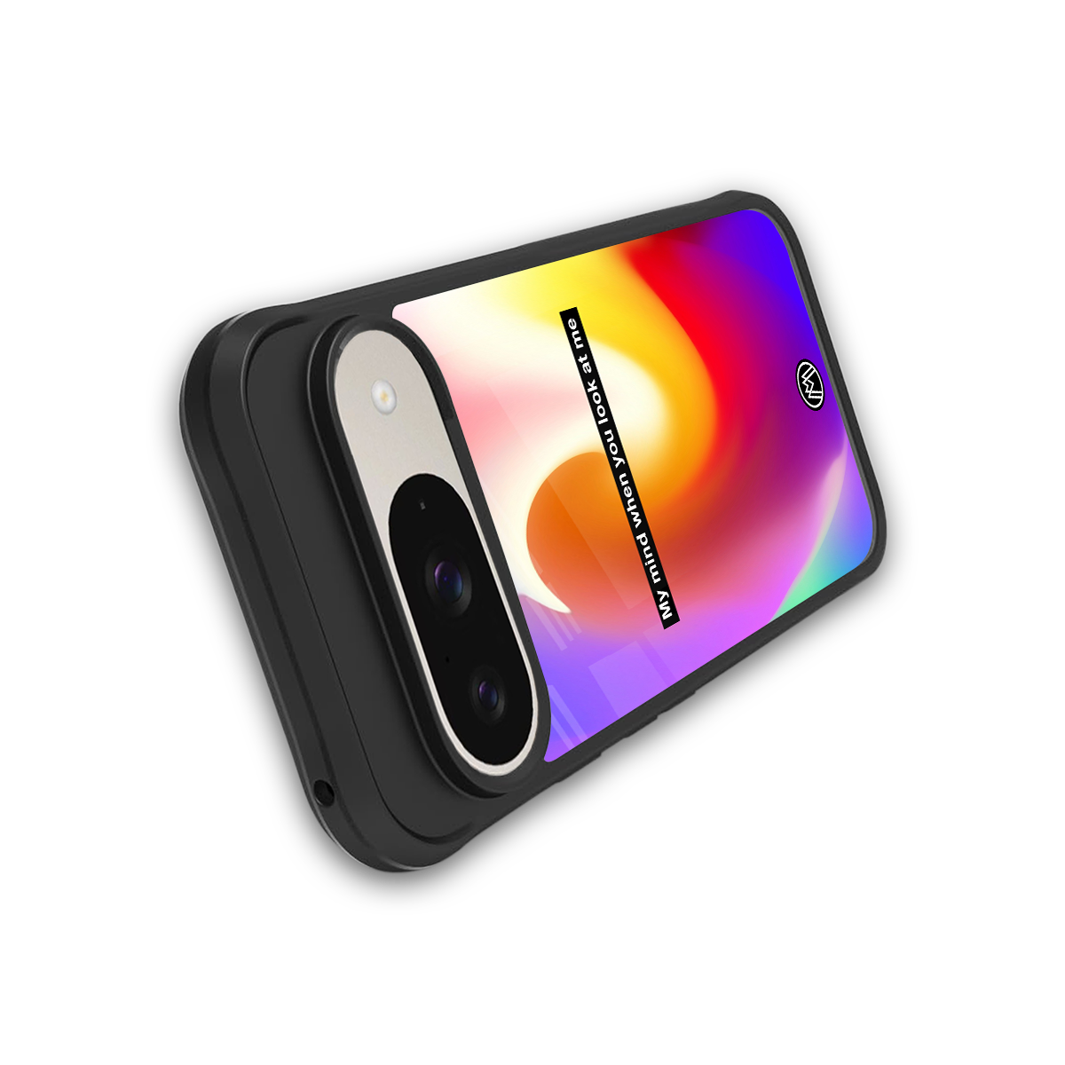 when you look at me back phone cover | glass case for google pixel 9