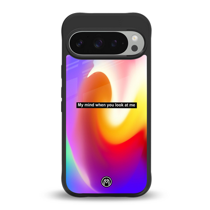 when you look at me back phone cover | glass case for google pixel 9 pro xl