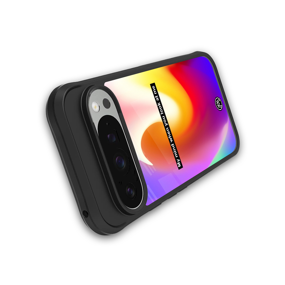 when you look at me back phone cover | glass case for google pixel 9 pro xl