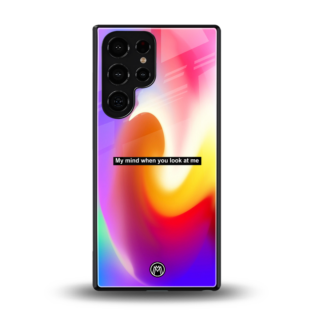 when you look at me back phone cover | glass case for samsung galaxy s25 ultra