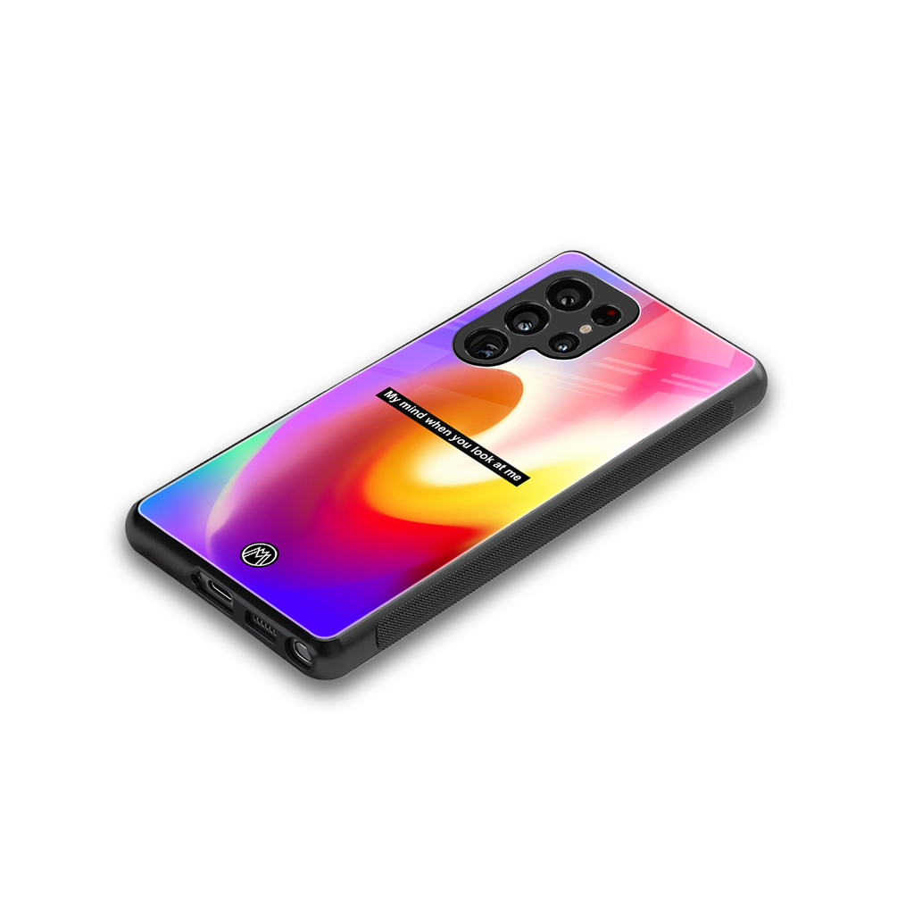 when you look at me back phone cover | glass case for samsung galaxy s25 ultra
