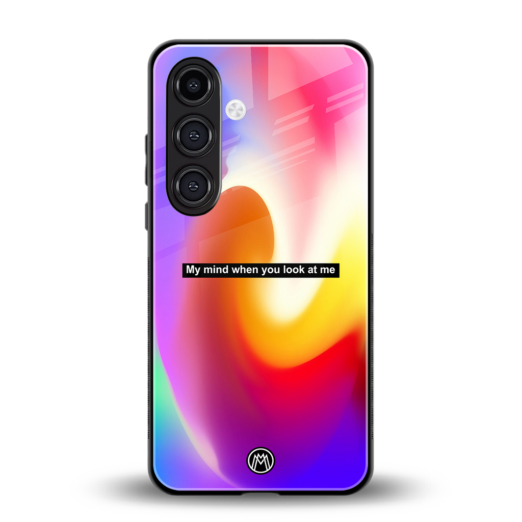 when you look at me back phone cover | glass case for samsung galaxy s23 plus