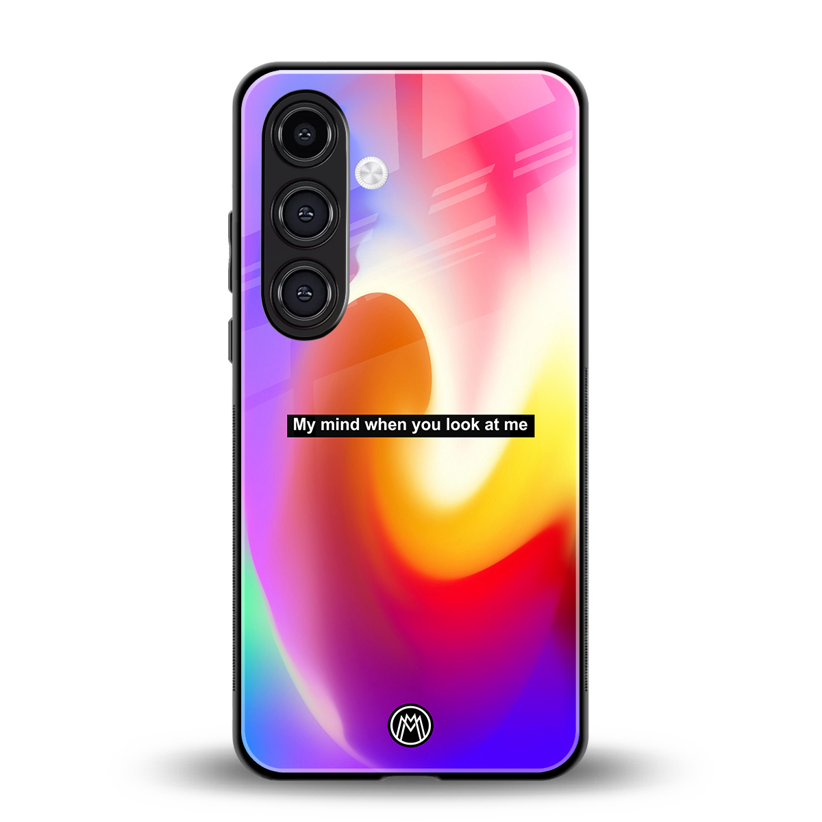 when you look at me back phone cover | glass case for samsung galaxy s24 fe