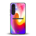 when you look at me back phone cover | glass case for samsung galaxy s24 plus