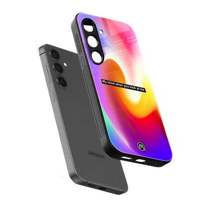 when you look at me back phone cover | glass case for samsung galaxy s23 plus