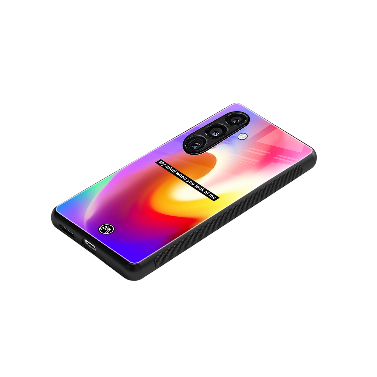 when you look at me back phone cover | glass case for samsung galaxy s24 fe