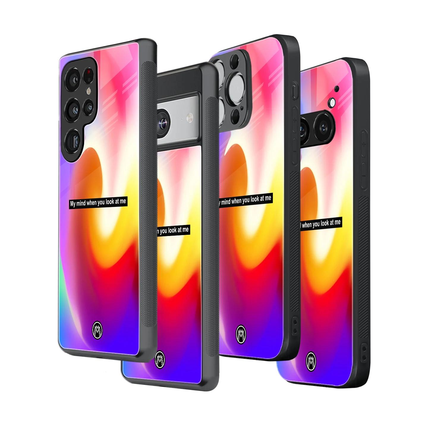 Stylish Glass Back Case for All Smartphones – iPhone, Samsung, OnePlus, Pixel, Redmi, Oppo, Vivo, Motorola