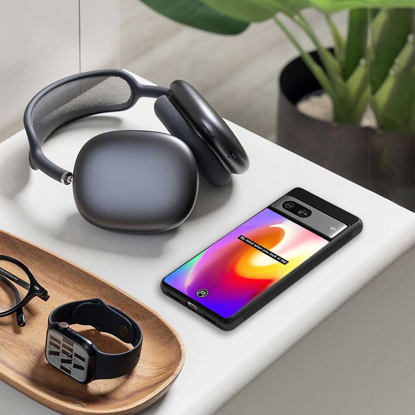 when you look at me back phone cover | glass case for google pixel 6 pro