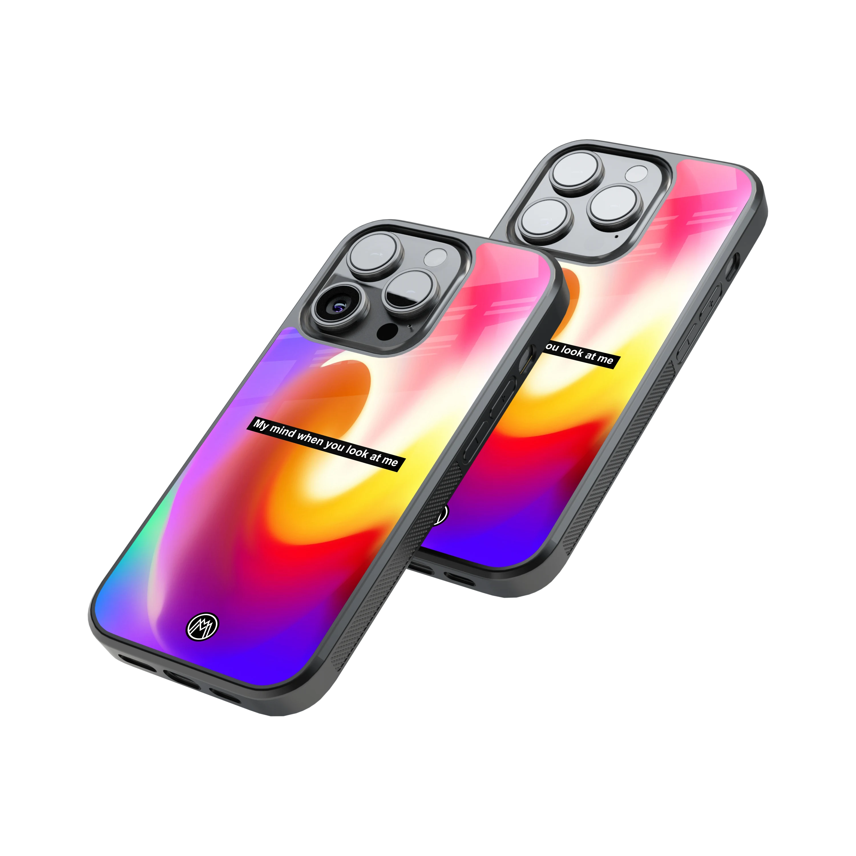 Protective Glass Back Phone Case Compatible with iPhone, Samsung, OnePlus, Pixel & More