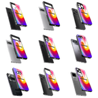 Durable Glass Back Mobile Case for iPhone, Samsung, OnePlus, Google Pixel, Redmi, Vivo, Oppo