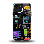 whimsy back phone cover | glass case for iphone 13 mini