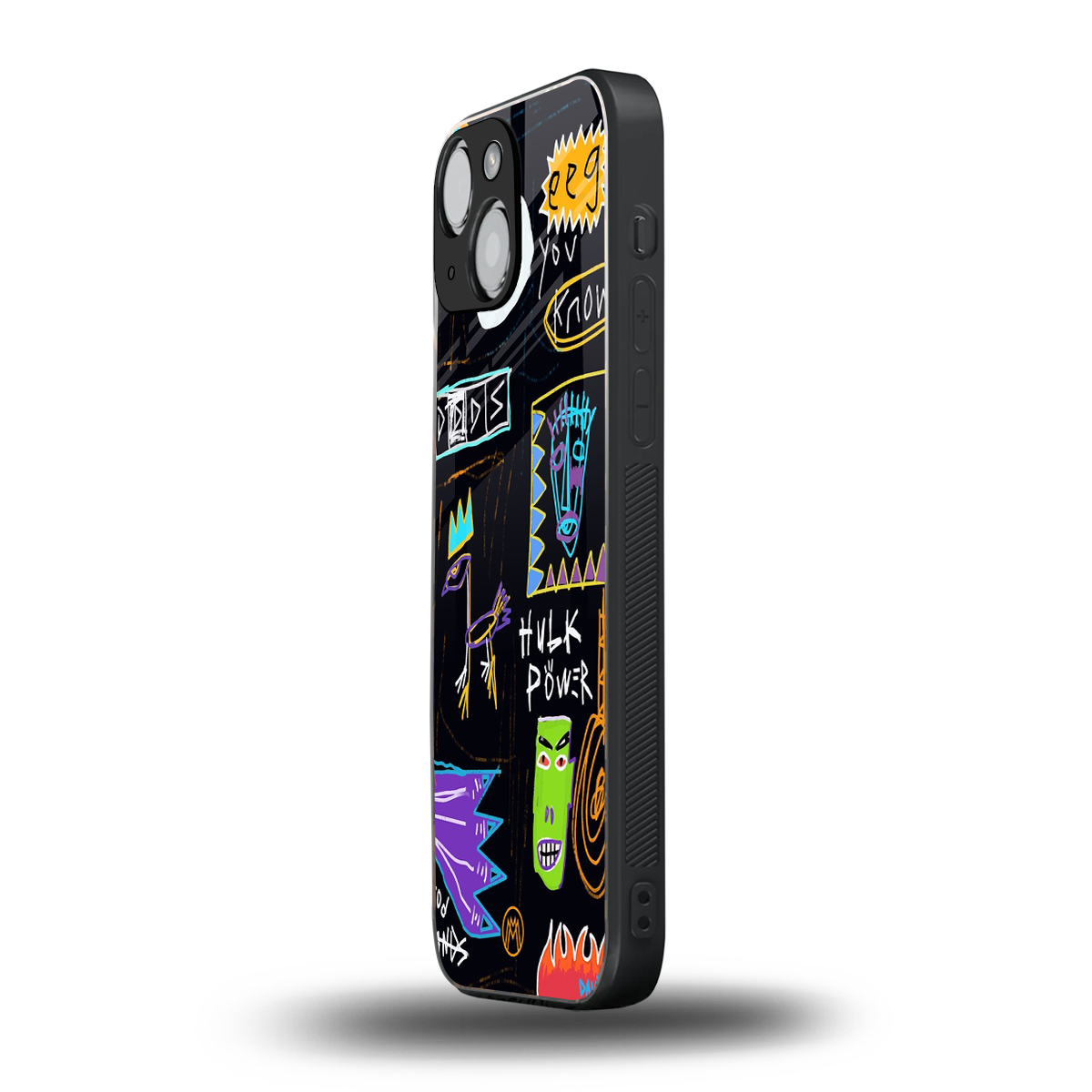 whimsy back phone cover | glass case for iphone 13 mini