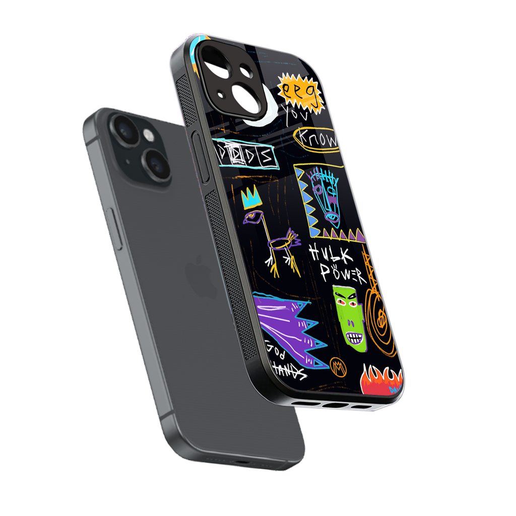 whimsy back phone cover | glass case for iphone 13