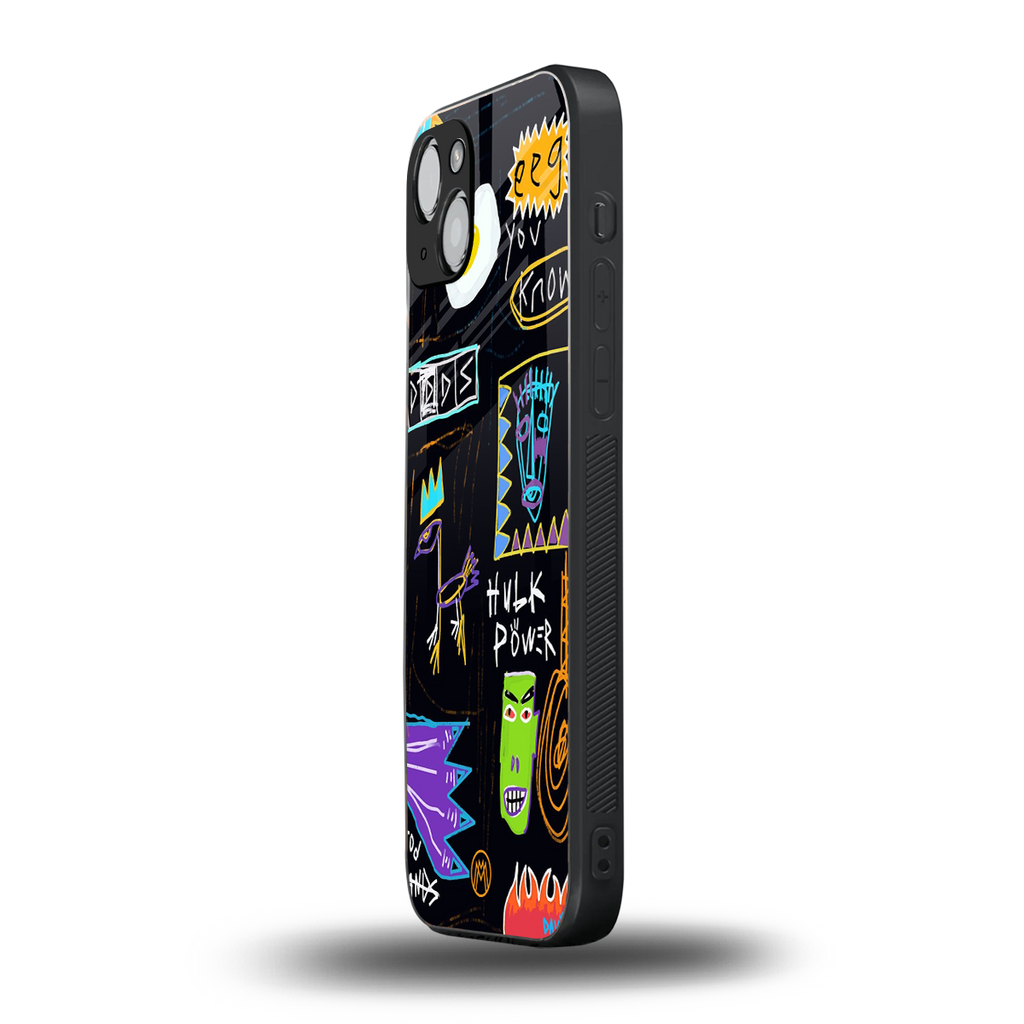 whimsy back phone cover | glass case for iphone 13