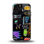 whimsy back phone cover | glass case for iphone 15 pro max