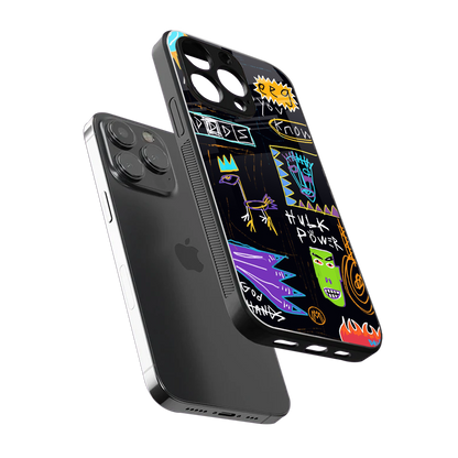 whimsy back phone cover | glass case for iphone 14 pro max