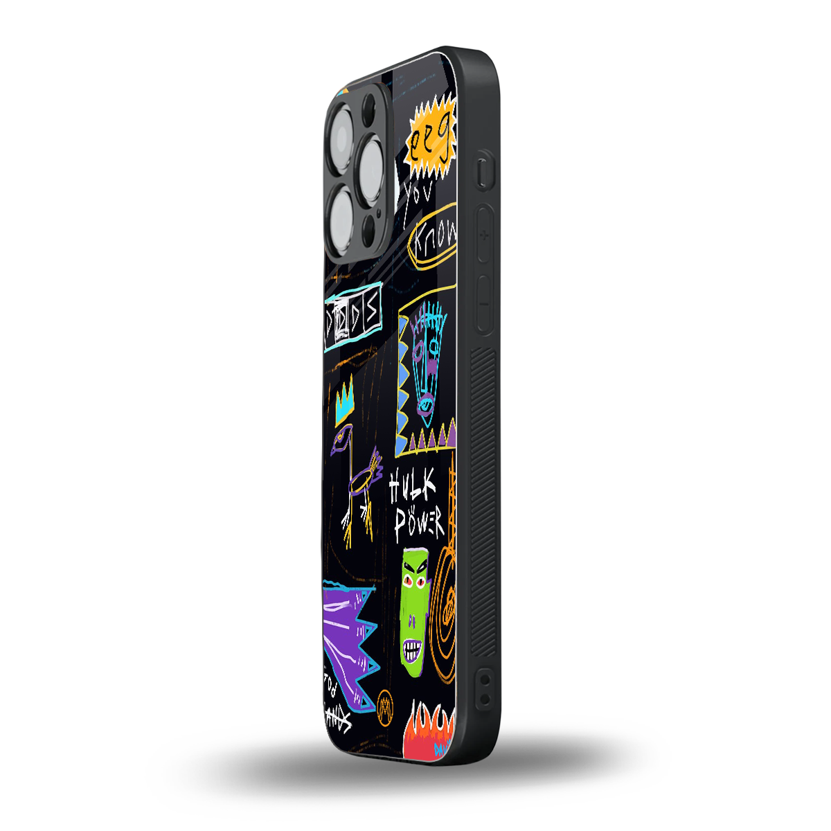 whimsy back phone cover | glass case for iphone 15 pro max