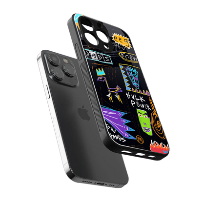 whimsy back phone cover | glass case for iphone 14 pro
