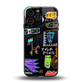 whimsy back phone cover | glass case for iphone 16 pro max