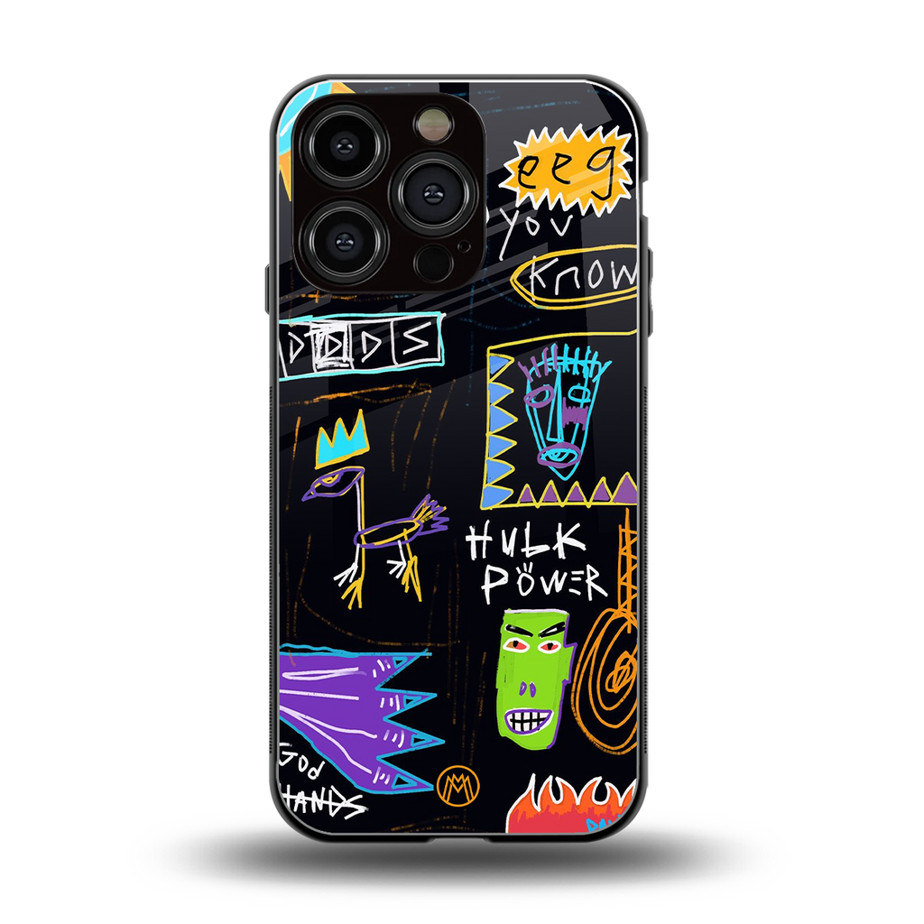 whimsy back phone cover | glass case for iphone 16 pro