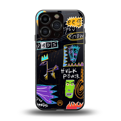 whimsy back phone cover | glass case for iphone 16 pro