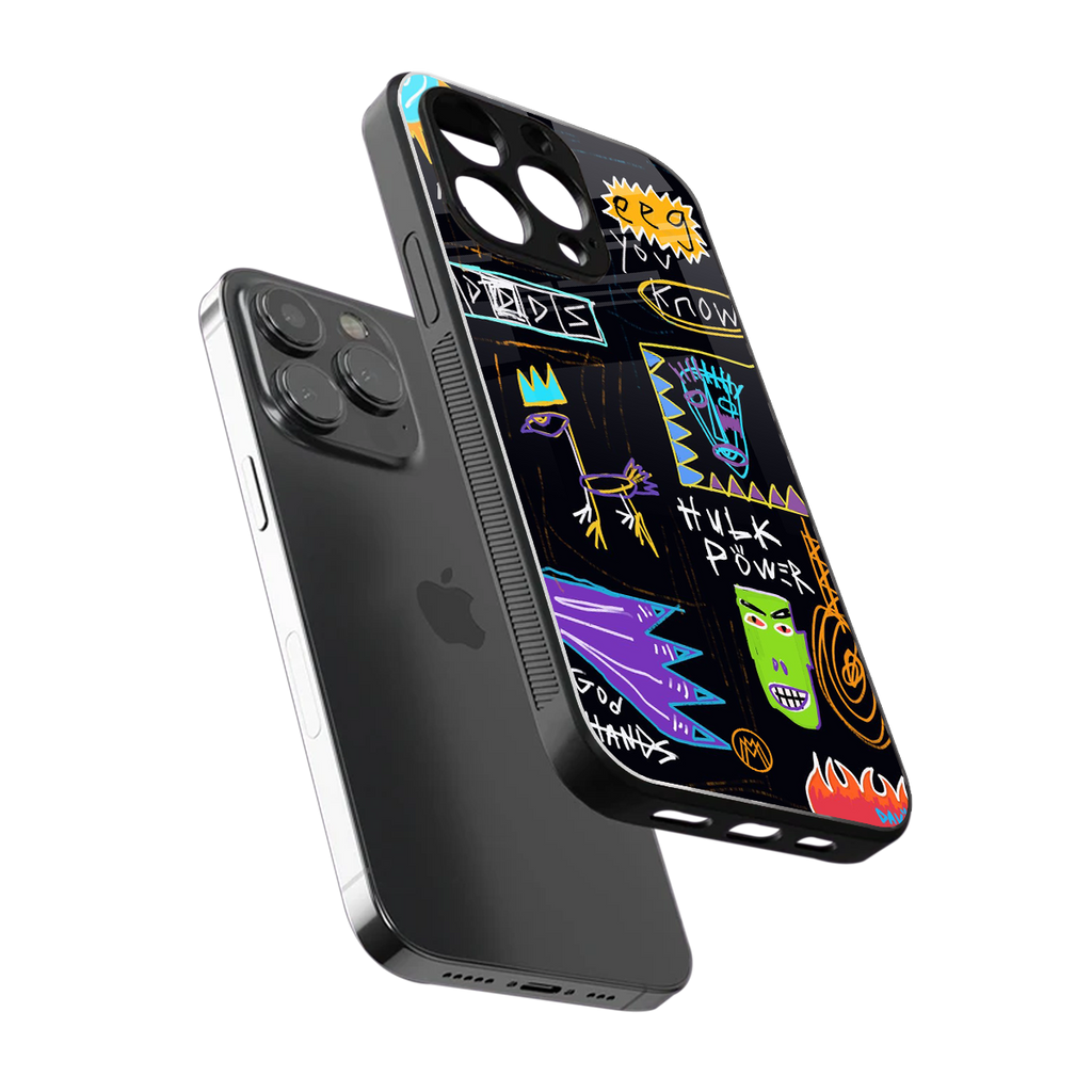 whimsy back phone cover | glass case for iphone 16 pro