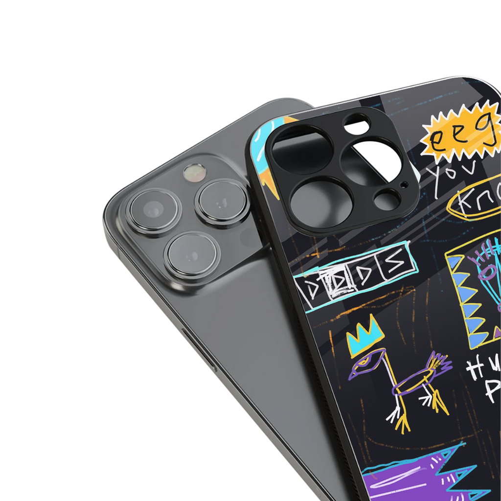 whimsy back phone cover | glass case for iphone 16 pro