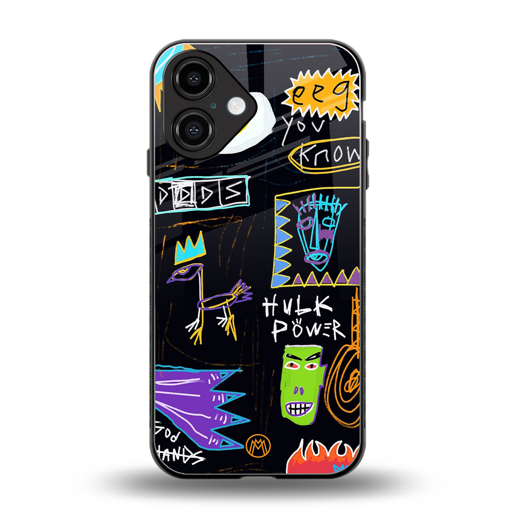 whimsy back phone cover | glass case for iphone 16