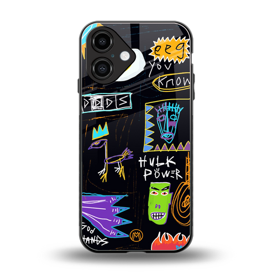 whimsy back phone cover | glass case for iphone 16