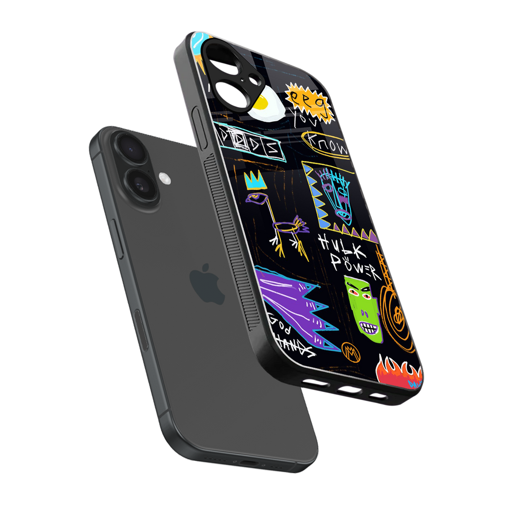 whimsy back phone cover | glass case for iphone 16