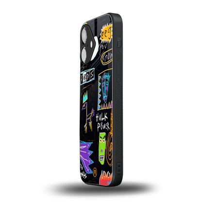 whimsy back phone cover | glass case for iphone 16