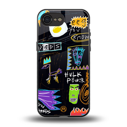 whimsy back phone cover | glass case for iphone 16e