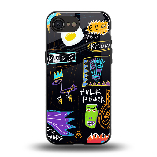 whimsy back phone cover | glass case for iphone 16e