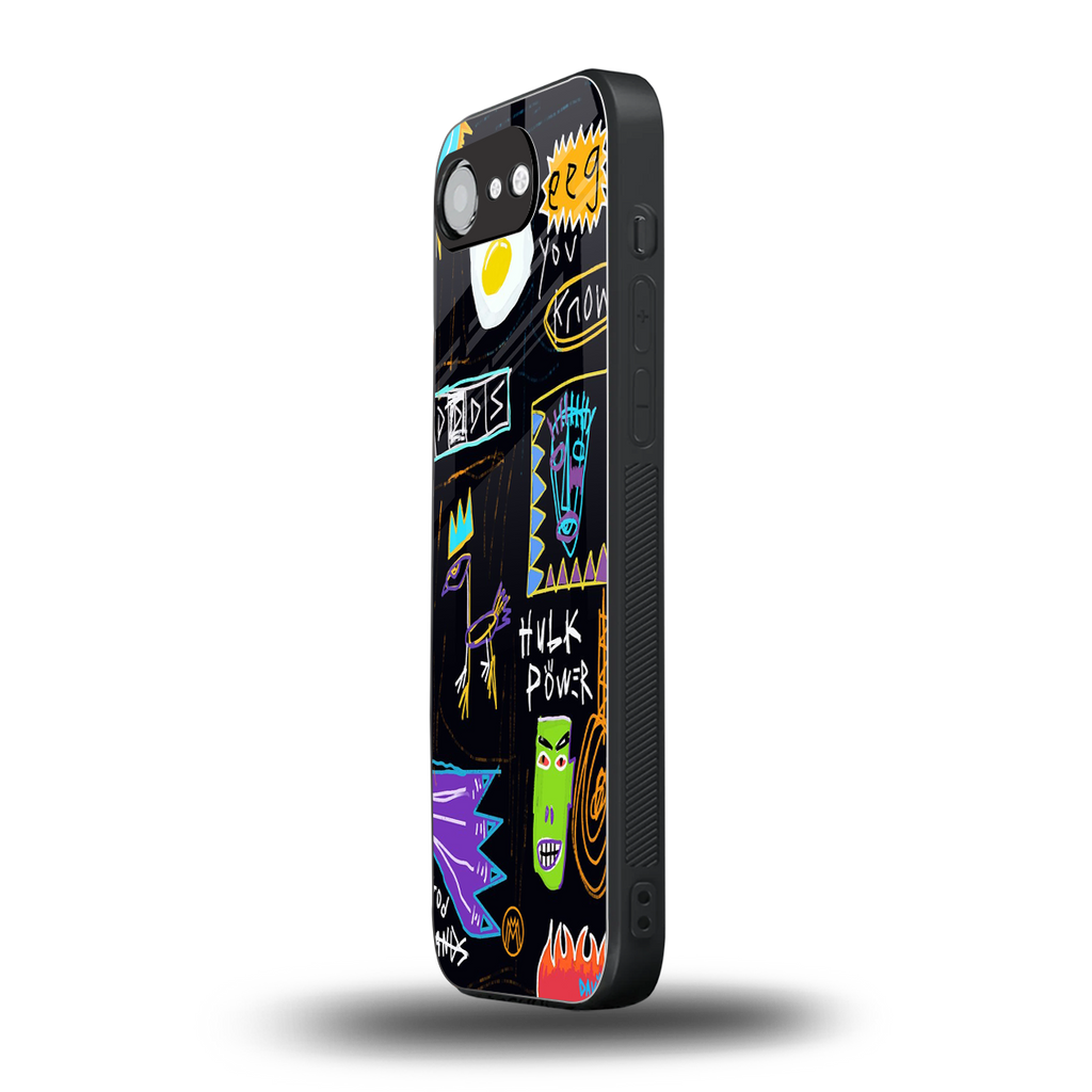 whimsy back phone cover | glass case for iphone 16e