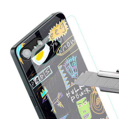 whimsy back phone cover | glass case for iphone 16e