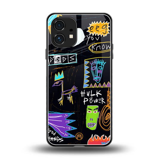 whimsy back phone cover | glass case for nothing phone 1